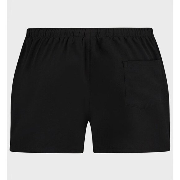 Killstar ✦ Dive Into Hell Swim Shorts L ✦ Beach Goth Foil Detail Black NWT - Picture 5 of 5